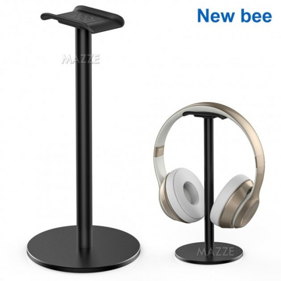 Headphone stand organizer headset on a non-slip basis New Bee NB-Z7B Black Headphone stand organizer headset on a non-slip basis New Bee NB-Z7B Black