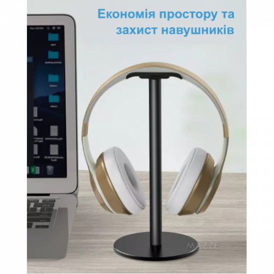 Headphone stand organizer headset on a non-slip basis New Bee NB-Z7B Black Headphone stand organizer headset on a non-slip basis New Bee NB-Z7B Black