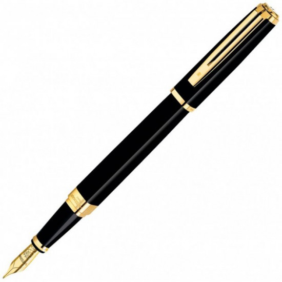 Ручка Waterman Пір'яна Чорнильна EXCEPTION Slim Black GT FP F (11 028) Ручка Waterman Пір'яна Чорнильна EXCEPTION Slim Black GT FP F (11 028)