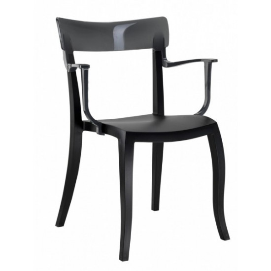 Chair Armchair PAPATYA Hera-K Black seat, smoky top (IR03677) Chair Armchair PAPATYA Hera-K Black seat, smoky top (IR03677)