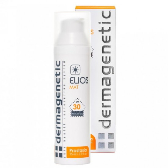 Солнцезащитный крем с матирующим эффектом Dermagenetic Elios MAT SPF 30 3in1 75 мл Солнцезащитный крем с матирующим эффектом Dermagenetic Elios MAT SPF 30 3in1 75 мл