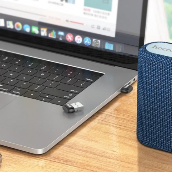 Адаптер USB Bluetooth 5.0 Hoco UA18 для комп'ютера та ноутбука Адаптер USB Bluetooth 5.0 Hoco UA18 для комп'ютера та ноутбука