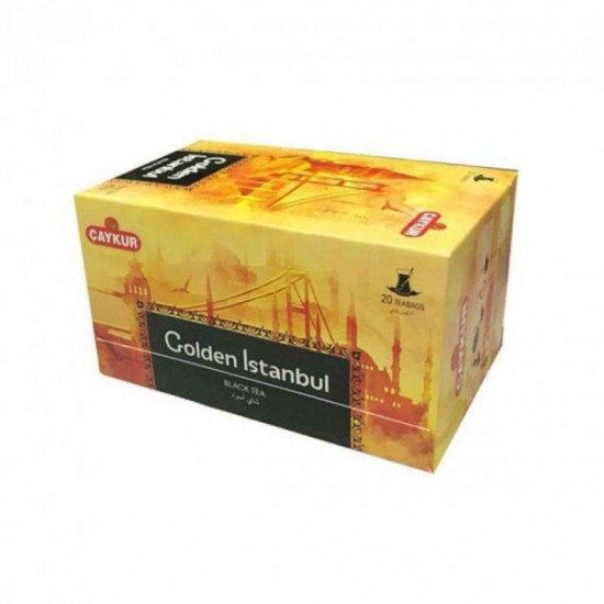 Natural Turkish original black tea Caykur Golden Istanbul 20 infusion bags 40 grams Natural Turkish original black tea Caykur Golden Istanbul 20 infusion bags 40 grams