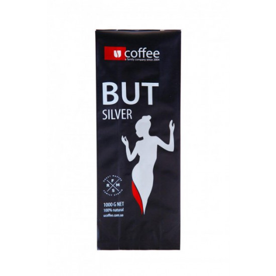 Кава зернова Ucoffee - But Silver 50% Арабіка 50% Робуста 1 кг 543/12 Кава зернова Ucoffee - But Silver 50% Арабіка 50% Робуста 1 кг 543/12