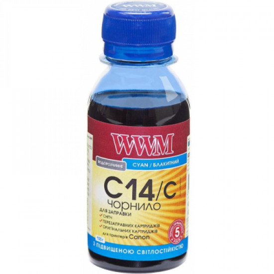 Чернила WWM CANON CLI-451/CLI-471 100г Cyan (C14/C-2) Чернила WWM CANON CLI-451/CLI-471 100г Cyan (C14/C-2)