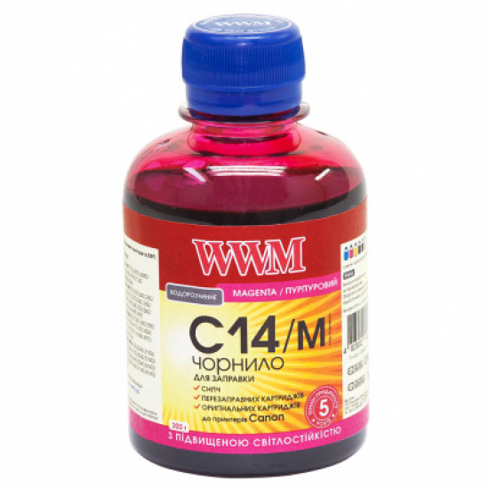 Чернила WWM CANON CLI-451/CLI-471 200г Magenta (C14/M) Чернила WWM CANON CLI-451/CLI-471 200г Magenta (C14/M)