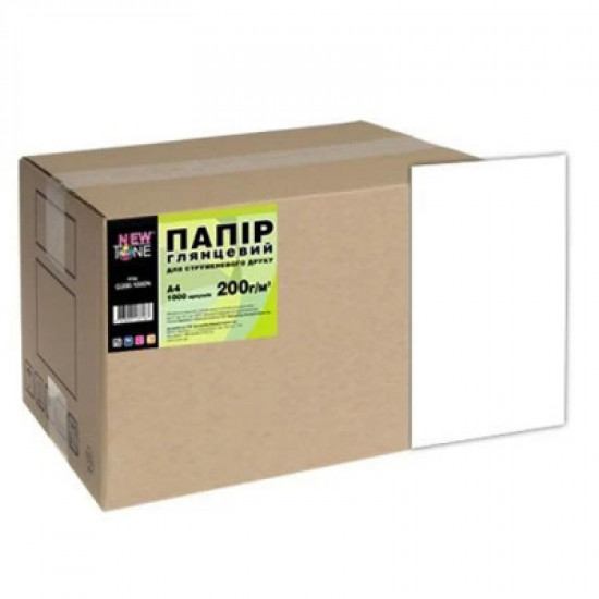  Бумага NewTone A4 Glossy 200г, 1000ст (G200.1000N)