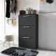 Hallway cabinet with shoe mechanism, anthracite W590*H1200*D280 Hallway cabinet with shoe mechanism, anthracite W590*H1200*D280