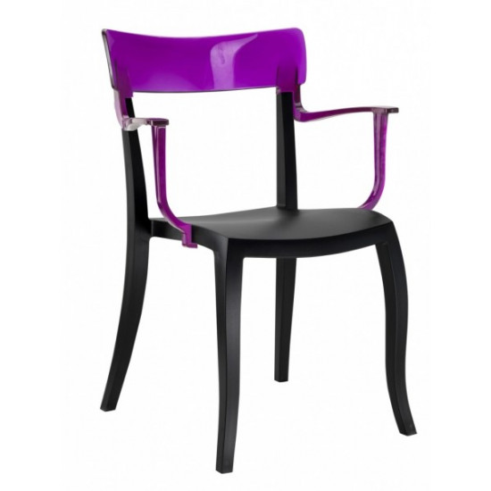 Chair Armchair PAPATYA Hera-K Black seat, purple top (IR03678) Chair Armchair PAPATYA Hera-K Black seat, purple top (IR03678)