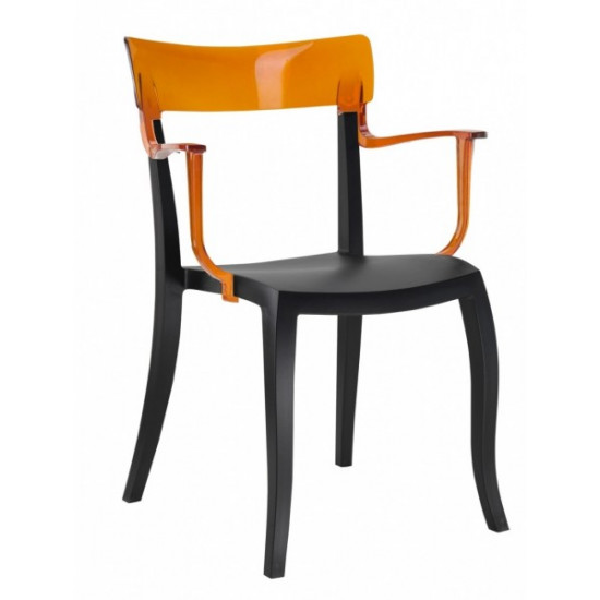 Chair Armchair PAPATYA Hera-K Black seat, orange top (IR03680) Chair Armchair PAPATYA Hera-K Black seat, orange top (IR03680)