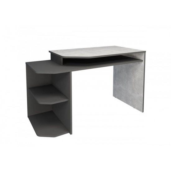 Computer desk with shelves Intarsio Woort Industrial / Anthracite left Computer desk with shelves Intarsio Woort Industrial / Anthracite left