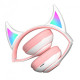 Wireless Children's Headphones with Backlit Ears with MicroSD Ear STN-25 Bluetooth Pink Wireless Children's Headphones with Backlit Ears with MicroSD Ear STN-25 Bluetooth Pink