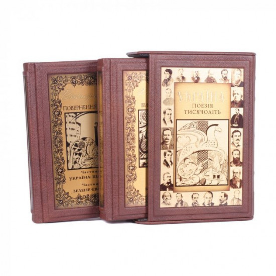 Ukraine, a thousand years old. 2 volumes in a case. Leather bound gift book Ukraine, a thousand years old. 2 volumes in a case. Leather bound gift book