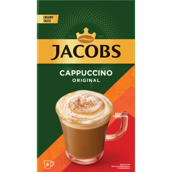 Кавовий напій Jacobs Cappuccino Original 8 шт x 11.6 г (8711000680124) Кавовий напій Jacobs Cappuccino Original 8 шт x 11.6 г (8711000680124)
