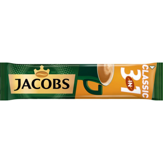 Кавовий напій Jacobs 3in1 Classic 24 шт x 15.2 г (8711000517307) Кавовий напій Jacobs 3in1 Classic 24 шт x 15.2 г (8711000517307)