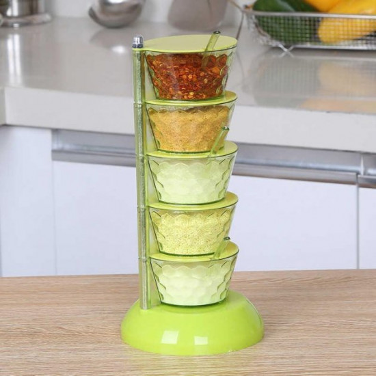 Supretto Tabletop Rotating Condiment and Spice Rack with 5 Bowls (71820002) Supretto Tabletop Rotating Condiment and Spice Rack with 5 Bowls (71820002)