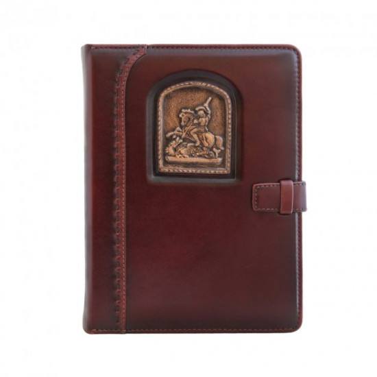 Leather diary, undated, St. George the Victorious Privilege 260010 A5 15x21 cm brown Leather diary, undated, St. George the Victorious Privilege 260010 A5 15x21 cm brown