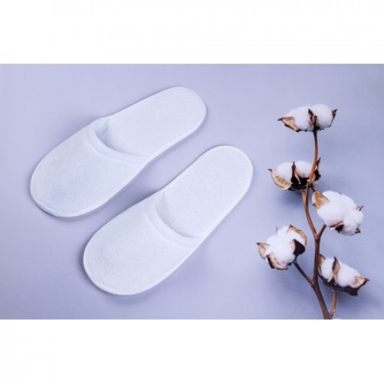 Disposable terry slippers for hotels (50 pairs) 29 cm Luxyart White (2000001118146) Disposable terry slippers for hotels (50 pairs) 29 cm Luxyart White (2000001118146)