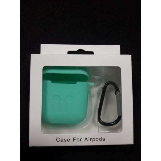 Чохол для навушників case Apple Airpods бірюзовий Чохол для навушників case Apple Airpods бірюзовий