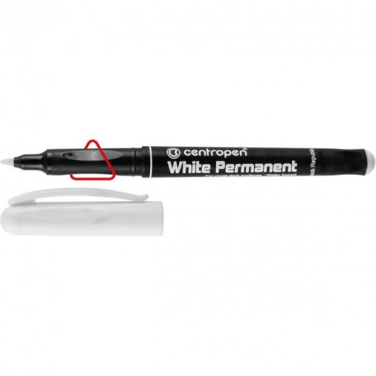 Set of permanent markers Centropen 1.2 mm 10 pcs White (2686) Set of permanent markers Centropen 1.2 mm 10 pcs White (2686)