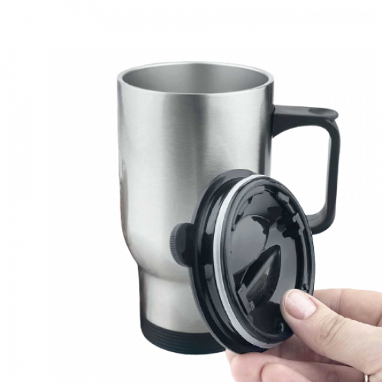 Thermal car mug Podaruka Kohannya tse.. about Bayraktar metal 450 ml silver Thermal car mug Podaruka Kohannya tse.. about Bayraktar metal 450 ml silver