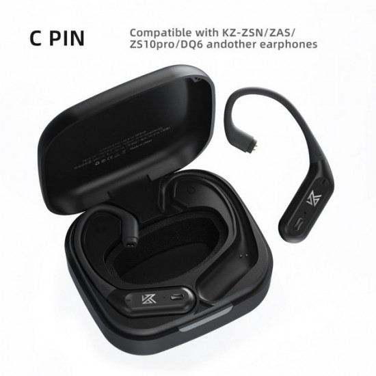 Bluetooth-модуль KZ AZ09 Pro із завушинами (C pin) (Чорний) Bluetooth-модуль KZ AZ09 Pro із завушинами (C pin) (Чорний)