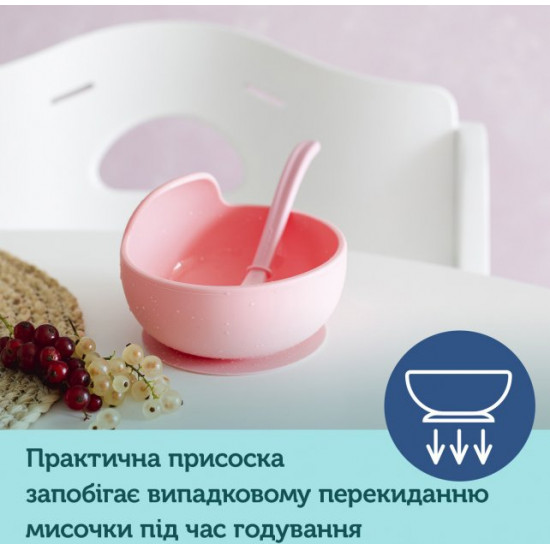 Миска силиконовая Canpol babies на присоске Розовая (51/400_pin) Миска силиконовая Canpol babies на присоске Розовая (51/400_pin)