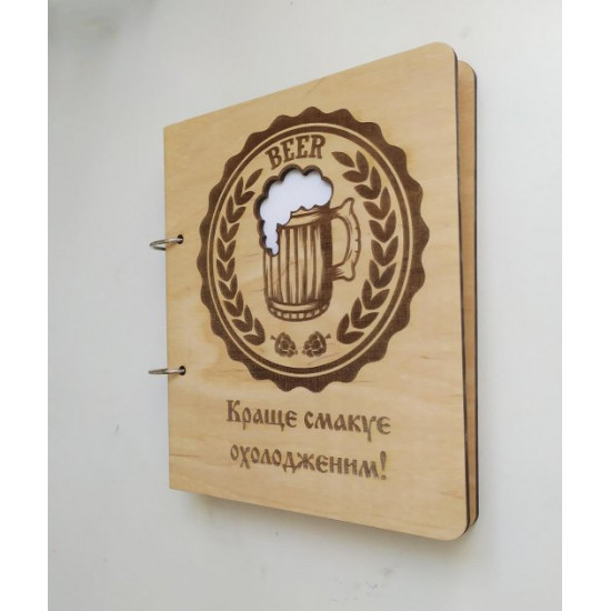 Wooden notebook 