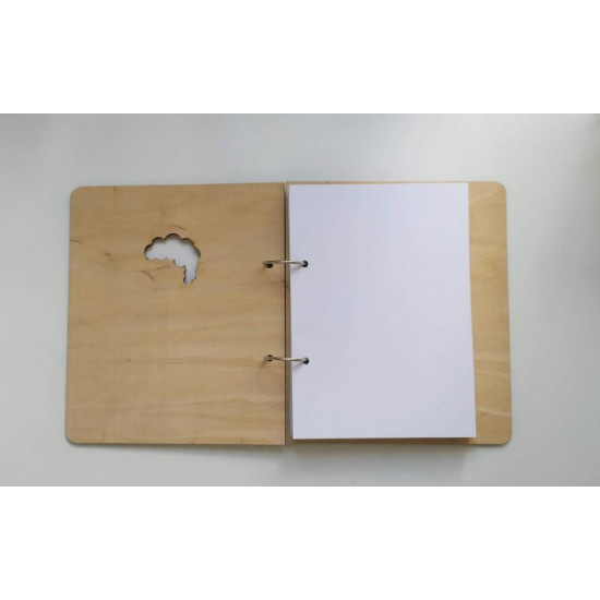 Wooden notebook 