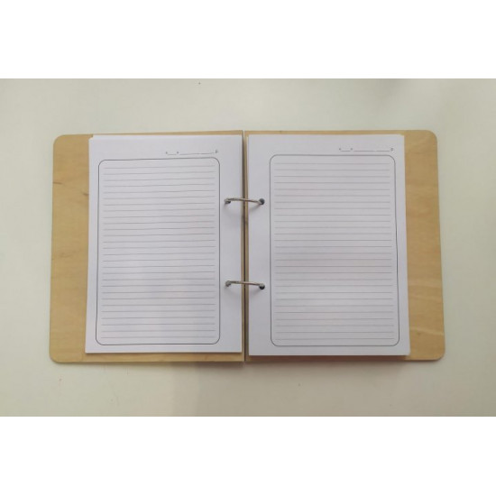 Wooden notebook 