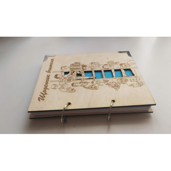 Wooden notebook 