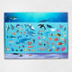 Reusable stickers. Marine life