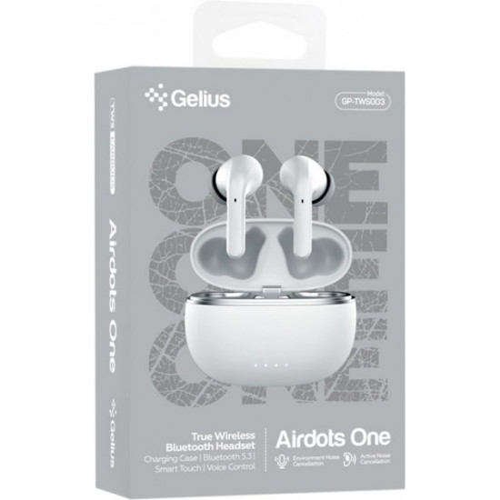 Навушники Gelius Pro Airdots One ANC/ENC GP-TWS003 White (2099900898945) Навушники Gelius Pro Airdots One ANC/ENC GP-TWS003 White (2099900898945)