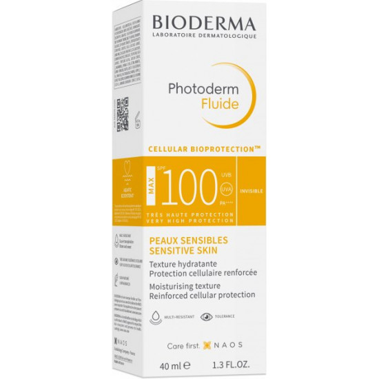 Сонцезахисний флюїд для обличчя Bioderma Photoderm Fluide МАХ SPF 100 40 мл (3701129803561) Сонцезахисний флюїд для обличчя Bioderma Photoderm Fluide МАХ SPF 100 40 мл (3701129803561)