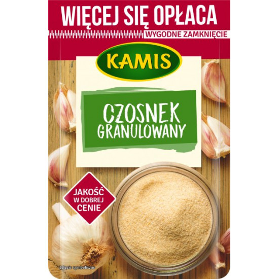 Упаковка специй Kamis Чеснок гранулированный 55 г х 2 шт (5900084267373) Упаковка специй Kamis Чеснок гранулированный 55 г х 2 шт (5900084267373)