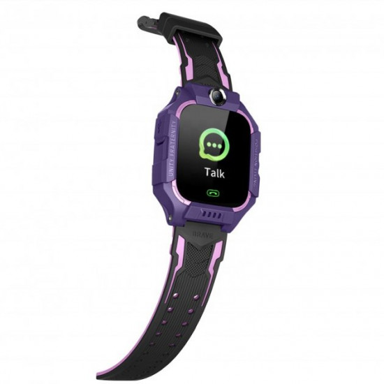  Детские смарт часы Smart Watch с Sim /LBS-трекер /Camera /SOS/ FlashLight purple
