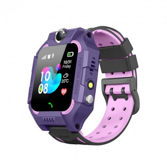  Детские смарт часы Smart Watch с Sim /LBS-трекер /Camera /SOS/ FlashLight purple