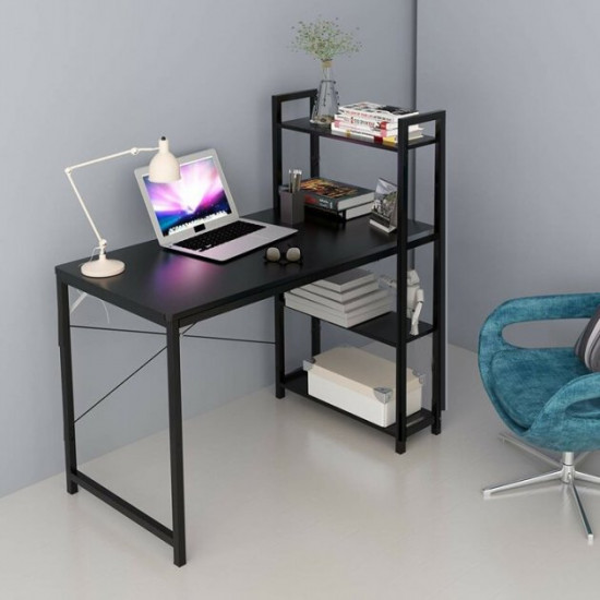 Desk/computer table with shelves in Loft style metal frame StepLoft Comp-table-137 Desk/computer table with shelves in Loft style metal frame StepLoft Comp-table-137