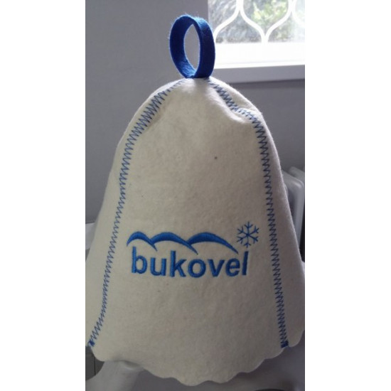 Bath cap Luxyart with your logo natural felt (PA-001) Bath cap Luxyart with your logo natural felt (PA-001)