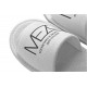 Branded terry slippers Luxyart, white, open, from 50 pcs (ZT-074) Branded terry slippers Luxyart, white, open, from 50 pcs (ZT-074)