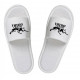 Branded terry slippers Luxyart, white, open, from 50 pcs (ZT-074) Branded terry slippers Luxyart, white, open, from 50 pcs (ZT-074)