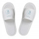 Branded terry slippers Luxyart, white, open, from 50 pcs (ZT-074) Branded terry slippers Luxyart, white, open, from 50 pcs (ZT-074)