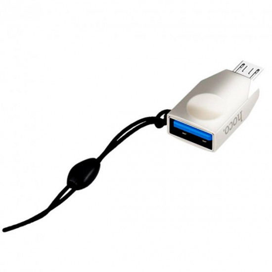 Adapter adapter Hoco UA10 USB to Micro USB OTG USB3.0 Silver (UA10) Adapter adapter Hoco UA10 USB to Micro USB OTG USB3.0 Silver (UA10)