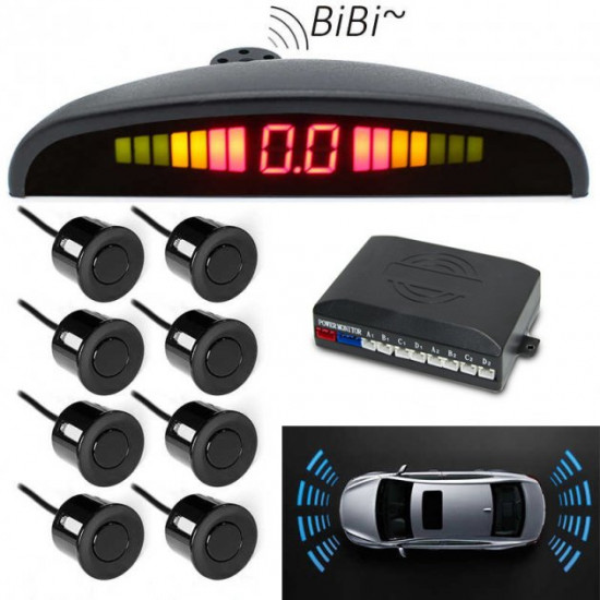 Парктроник на 8 датчиков с дисплеем Assistant Parking Sensor (A0055) парковочный радар Парктроник на 8 датчиков с дисплеем Assistant Parking Sensor (A0055) парковочный радар
