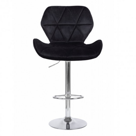 Bar stool HATTA Astra new Velvet Chrome Black Bar stool HATTA Astra new Velvet Chrome Black
