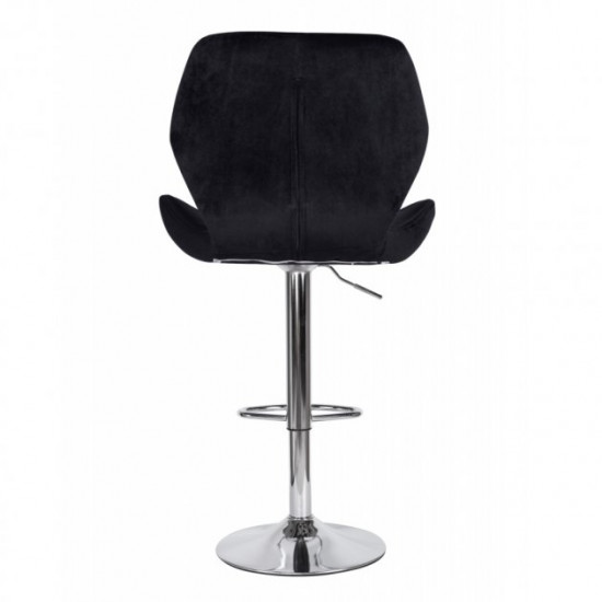 Bar stool HATTA Astra new Velvet Chrome Black Bar stool HATTA Astra new Velvet Chrome Black
