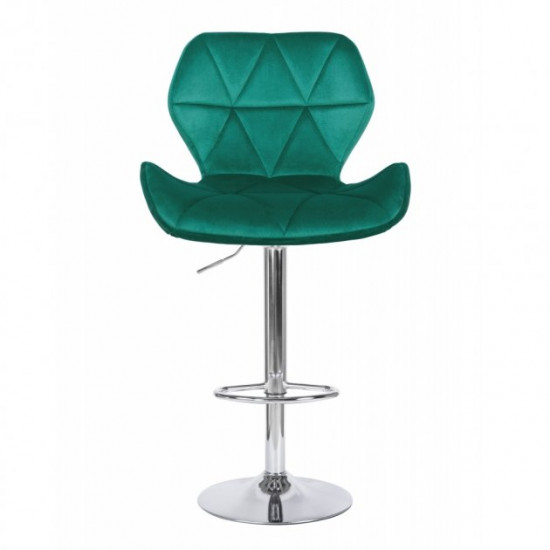 Барный стул HATTA Astra new Velvet Chrome Темно-зеленый Барный стул HATTA Astra new Velvet Chrome Темно-зеленый