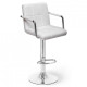 Барный стул HATTA Dublin Arm Eco Chrome Белый Барный стул HATTA Dublin Arm Eco Chrome Белый