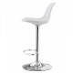 Барный стул HATTA Milan Eco Chrome Белый Барный стул HATTA Milan Eco Chrome Белый