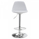 Барный стул HATTA Milan Eco Chrome Белый Барный стул HATTA Milan Eco Chrome Белый